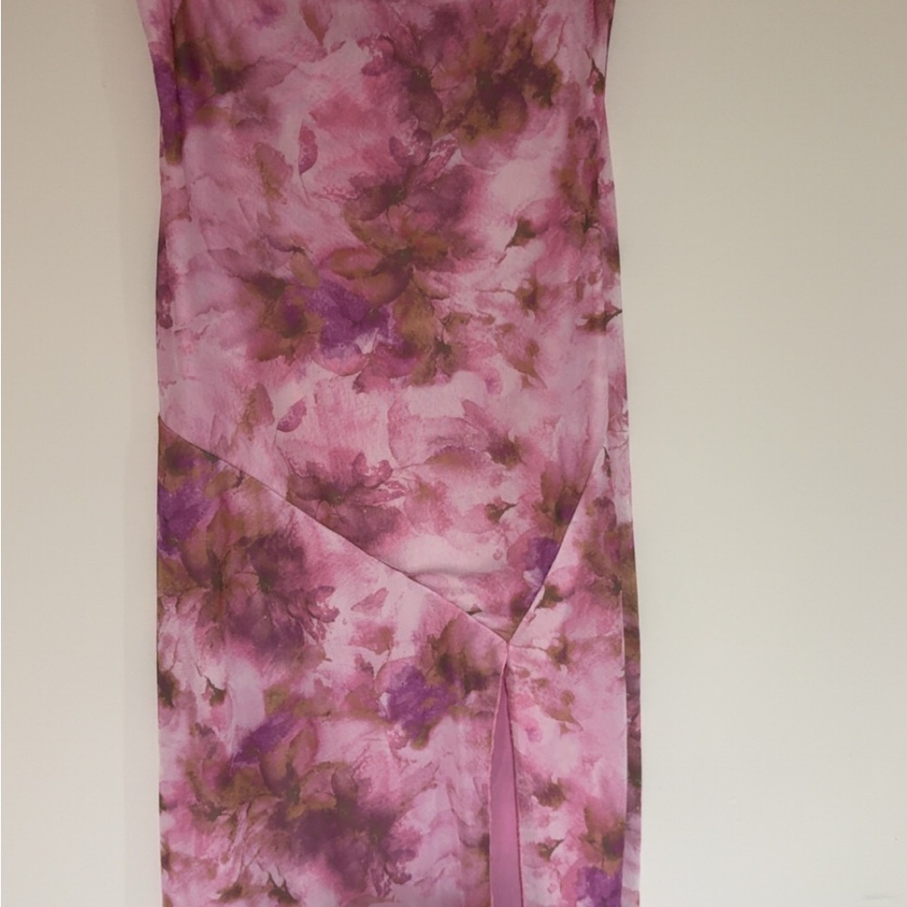 Floral Pink and Purple Dress